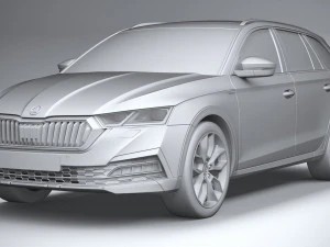 स्कोडा ऑक्टेविया स्काउट 2020 3D मॉडल