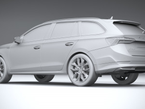 Skoda Octavia Scout 2020 3D मॉडल