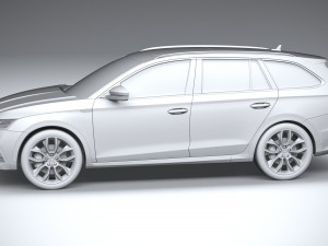 Skoda Octavia Scout 2020 3D मॉडल