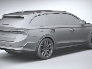 Skoda Octavia Scout 2020 3D मॉडल