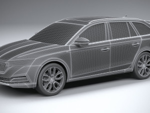 Skoda Octavia Scout 2020 3D मॉडल