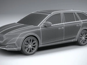 स्कोडा ऑक्टेविया स्काउट 2020 3D मॉडल