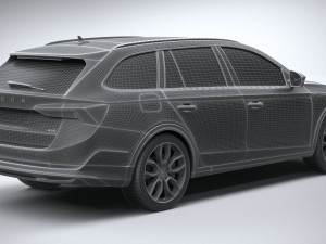 Skoda Octavia Scout 2020 3D मॉडल