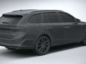 Skoda Octavia Scout 2020 3D मॉडल