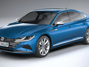 Volkswagen Arteon Hybrid 2021 3D Model