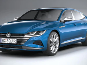 Volkswagen Arteon Hybrid 2021 3D Model
