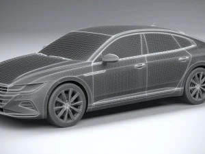 Volkswagen Arteon Hybrid 2021 3D Model