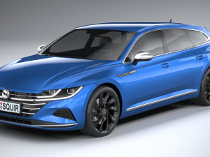 Volkswagen Arteon Shooting Brake Elegance 2021 3D Модель