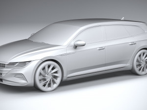 Volkswagen Arteon Shooting Brake Elegance 2021 3D Модель