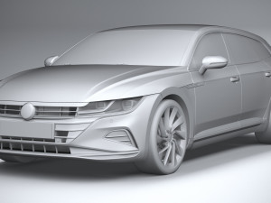 Volkswagen Arteon Shooting Brake Elegance 2021 3D Модель