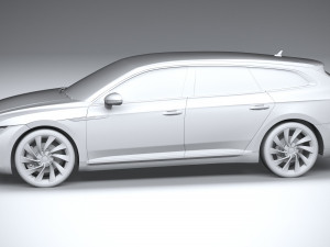 Volkswagen Arteon Shooting Brake Elegance 2021 3D Модель
