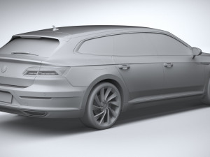 Volkswagen Arteon Shooting Brake Elegance 2021 3D Модель