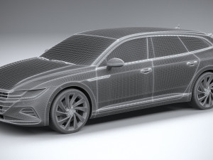 Volkswagen Arteon Shooting Brake Elegance 2021 3D Модель