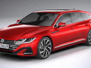 Volkswagen Arteon Shooting Brake Hybrid 2021 3D Модель