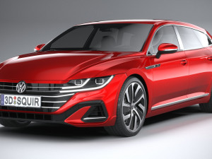 Volkswagen Arteon Shooting Brake Hybrid 2021 3D Модель