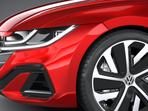 Volkswagen Arteon Shooting Brake Hybrid 2021 3D Модель