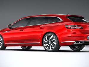 Volkswagen Arteon Shooting Brake Hybrid 2021 3D Модель