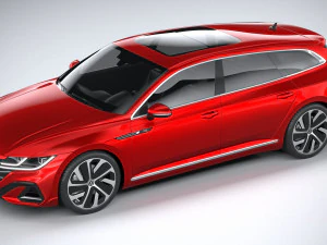 Volkswagen Arteon Shooting Brake Hybrid 2021 3D Model