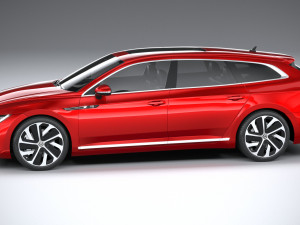 Volkswagen Arteon Shooting Brake Hybrid 2021 3D Модель