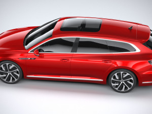 Volkswagen Arteon Shooting Brake Hybrid 2021 3D Модель