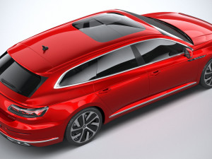 Volkswagen Arteon Shooting Brake Hybrid 2021 3D Модель