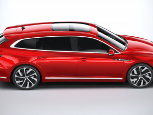 Volkswagen Arteon Shooting Brake Hybrid 2021 3D Модель