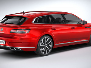 Volkswagen Arteon Shooting Brake Hybrid 2021 3D Модель