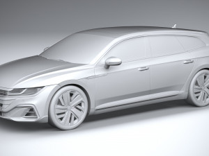 Volkswagen Arteon Shooting Brake Hybrid 2021 3D Модель