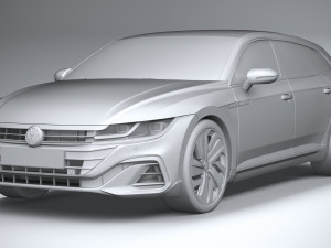 Volkswagen Arteon Shooting Brake Hybrid 2021 3D Модель