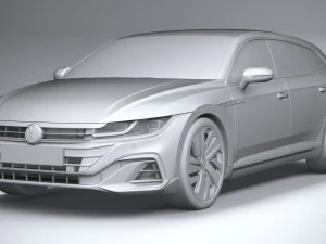Volkswagen Arteon Shooting Brake Hybrid 2021 3D Model
