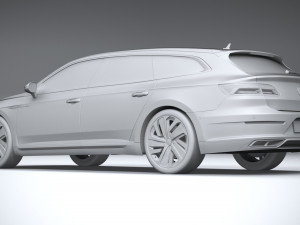 Volkswagen Arteon Shooting Brake Hybrid 2021 3D Модель