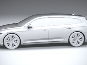 Volkswagen Arteon Shooting Brake Hybrid 2021 3D Модель