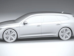 Volkswagen Arteon Shooting Brake Hybrid 2021 3D Model