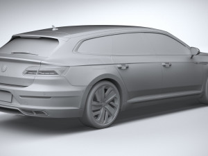 Volkswagen Arteon Shooting Brake Hybrid 2021 3D Модель