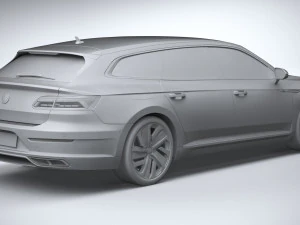 Volkswagen Arteon Shooting Brake Hybrid 2021 3D Model