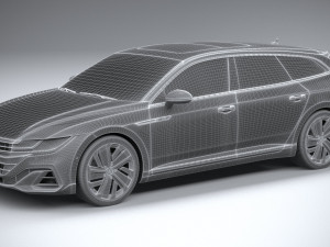 Volkswagen Arteon Shooting Brake Hybrid 2021 3D Модель