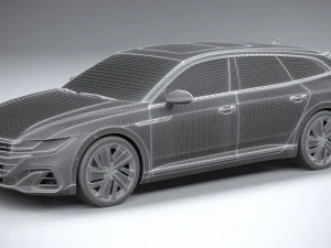 Volkswagen Arteon Shooting Brake Hybrid 2021 3D Model