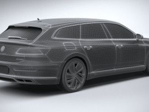Volkswagen Arteon Shooting Brake Hybrid 2021 3D Модель