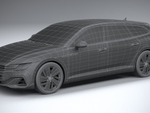 Volkswagen Arteon Shooting Brake Hybrid 2021 3D Модель