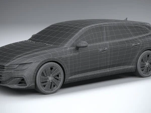 Volkswagen Arteon Shooting Brake Hybrid 2021 3D Model