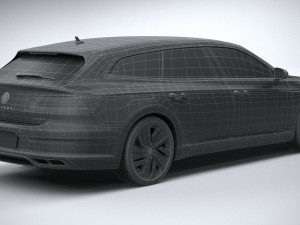 Volkswagen Arteon Shooting Brake Hybrid 2021 3D Модель