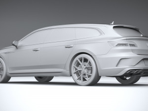 Volkswagen Arteon Shooting Brake R 2021 3D 模型