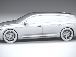 Volkswagen Arteon Shooting Brake R 2021 3D 模型