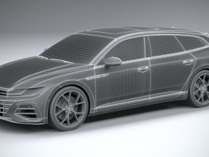 Volkswagen Arteon Shooting Brake R 2021 3D 模型