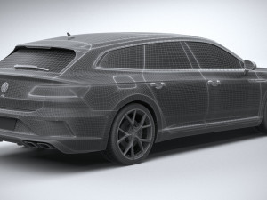 Volkswagen Arteon Shooting Brake R 2021 3D 模型