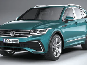Volkswagen Tiguan R-line 2021 3D Model