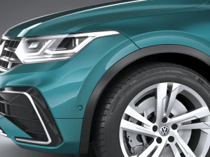 Volkswagen Tiguan R-line 2021 3D Model