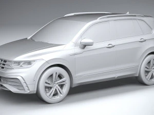 Volkswagen Tiguan R-line 2021 3D Model
