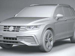 Volkswagen Tiguan R-line 2021 3D Model