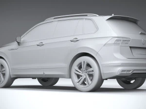Volkswagen Tiguan R-line 2021 3D Model
